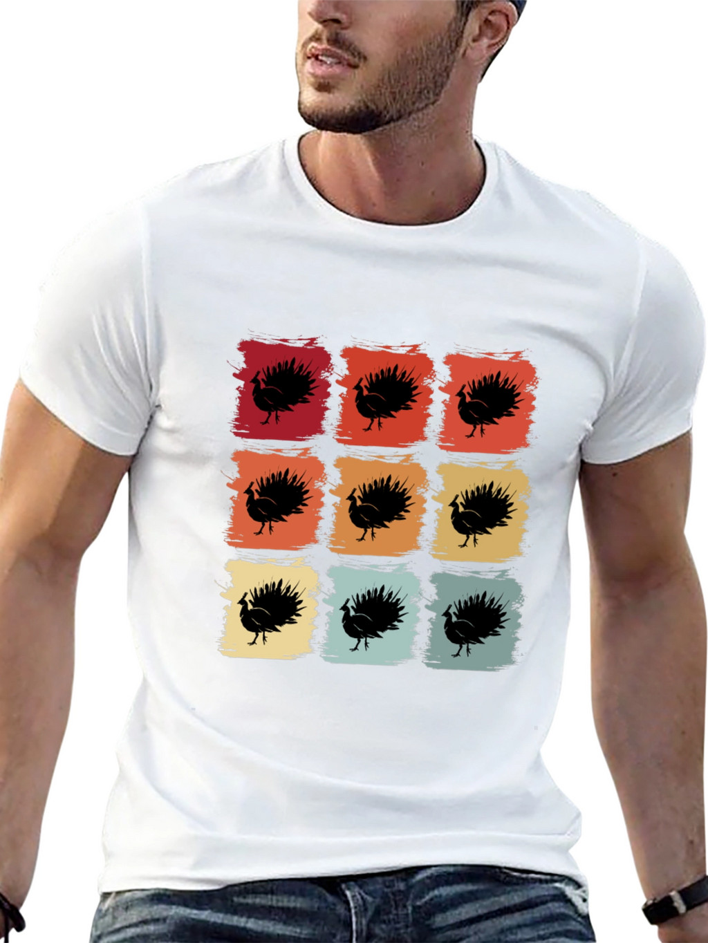 Retro Thanksgiving Turkey T-Shirt