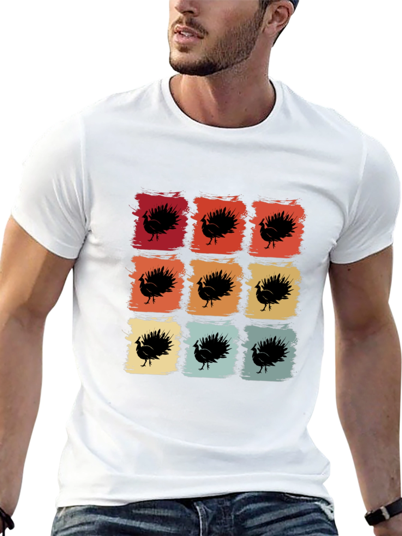 Retro Thanksgiving Turkey T-Shirt