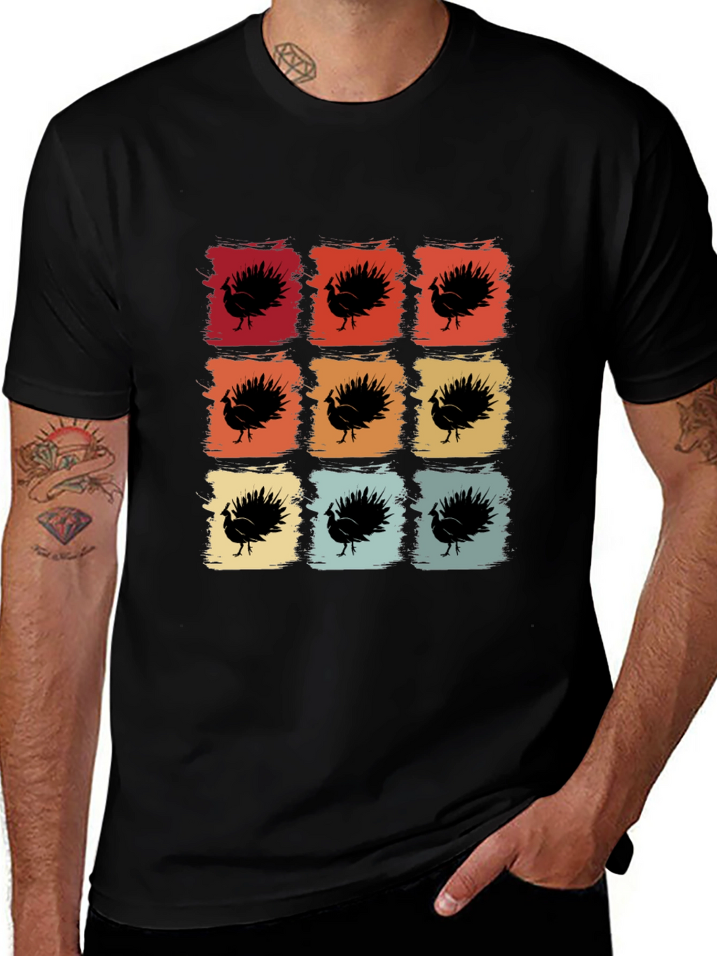 Retro Thanksgiving Turkey T-Shirt