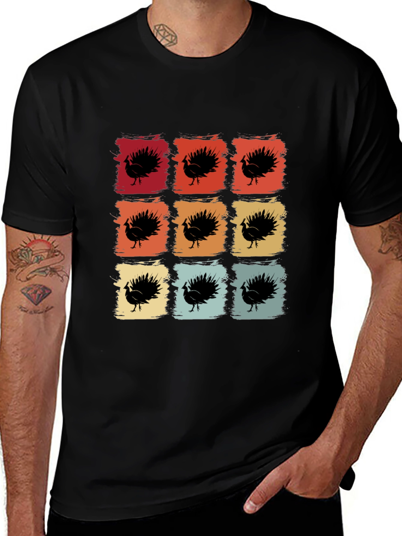 Retro Thanksgiving Turkey T-Shirt
