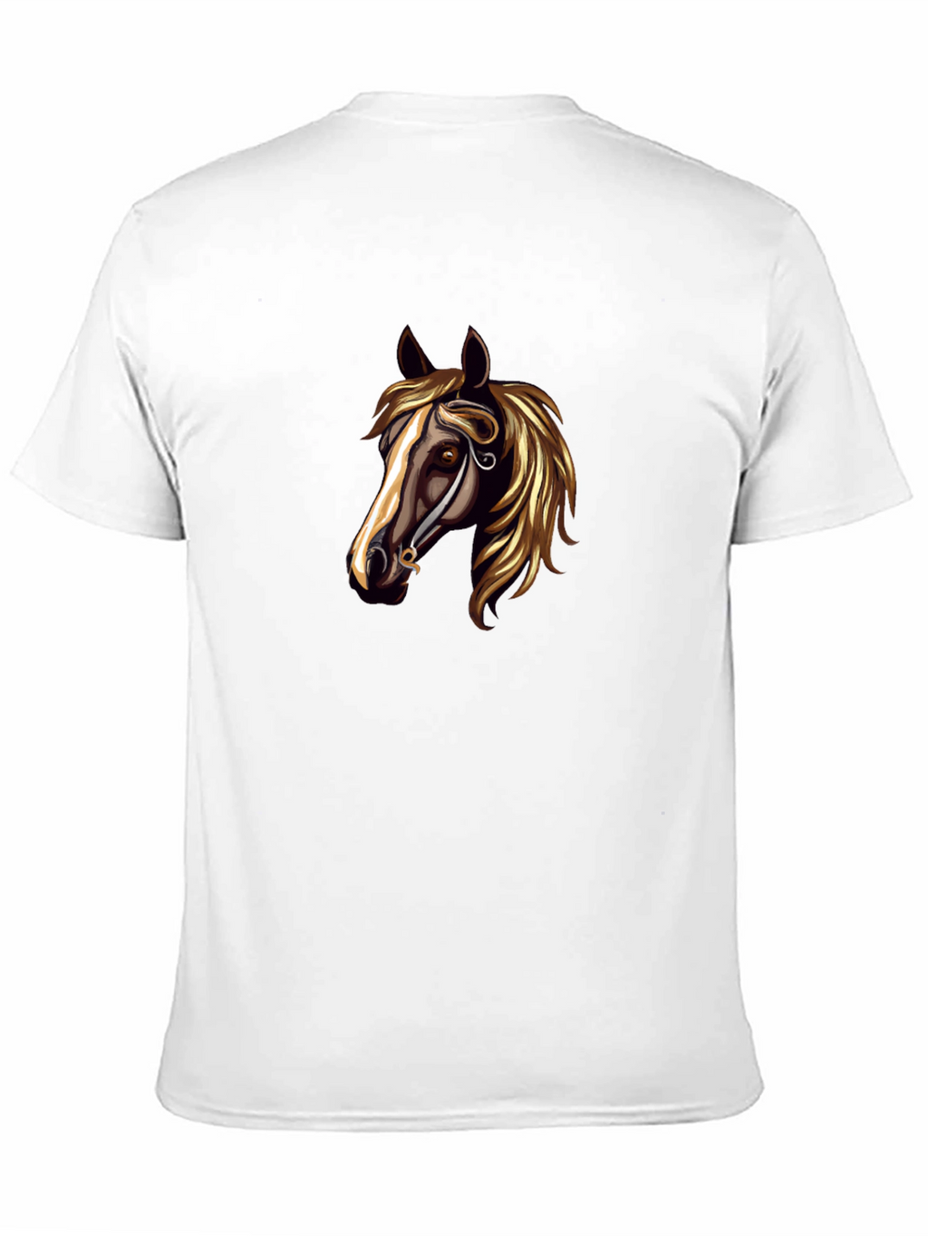 Horse Head Graphic Black T-Shirt