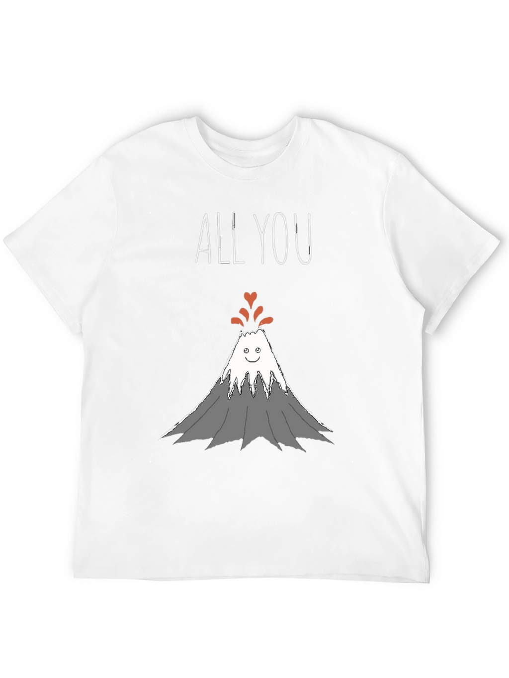 All You Need Is Love Volcano Graphic T-Shirt