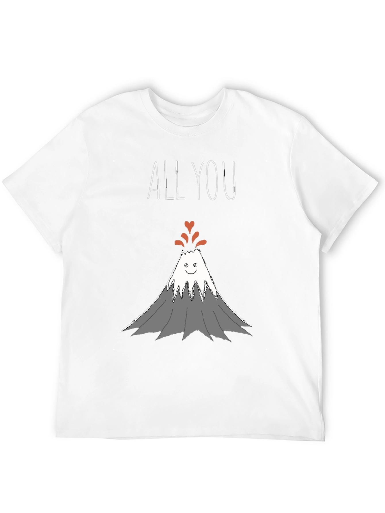 All You Need Is Love Volcano Graphic T-Shirt