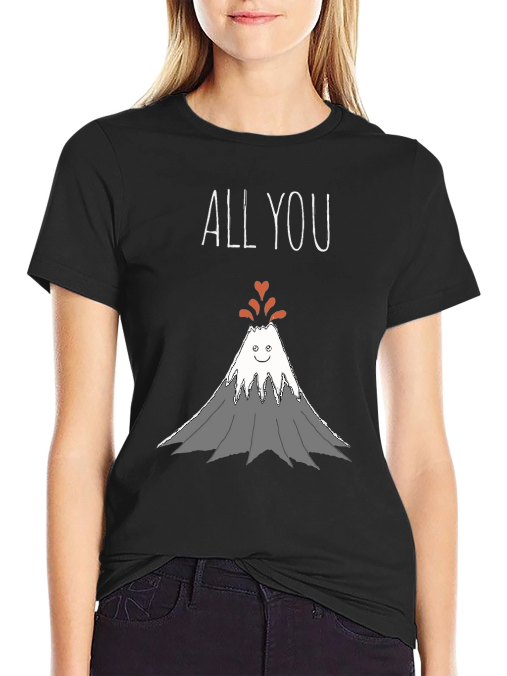 All You Need Is Love Volcano Graphic T-Shirt