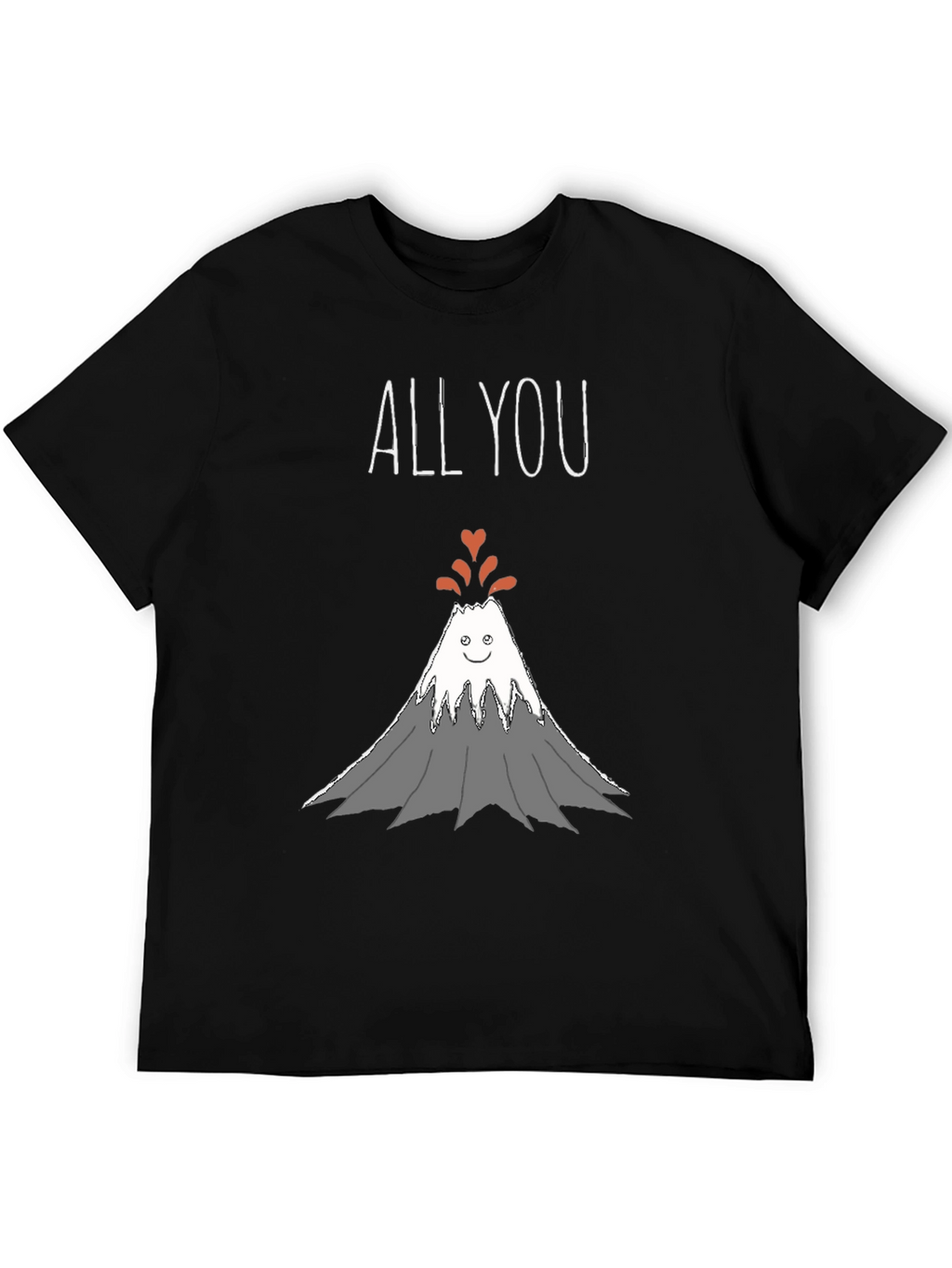 All You Need Is Love Volcano Graphic T-Shirt