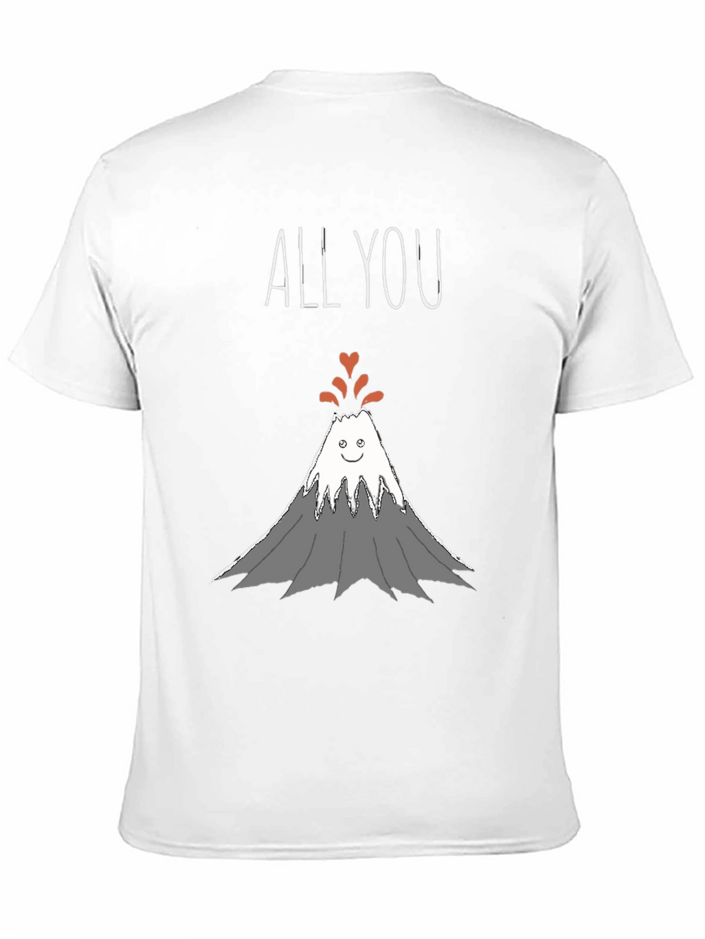 All You Need Is Love Volcano Graphic T-Shirt