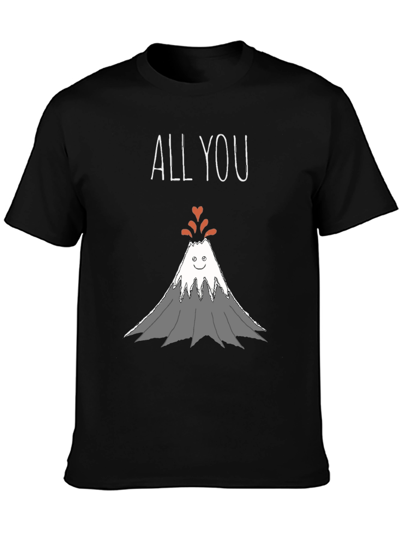 All You Need Is Love Volcano Graphic T-Shirt
