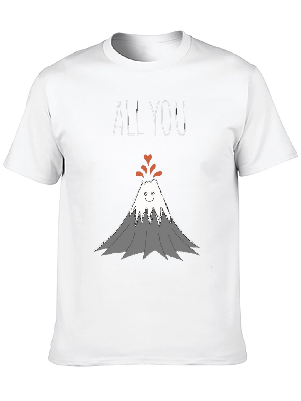 All You Need Is Love Volcano Graphic T-Shirt