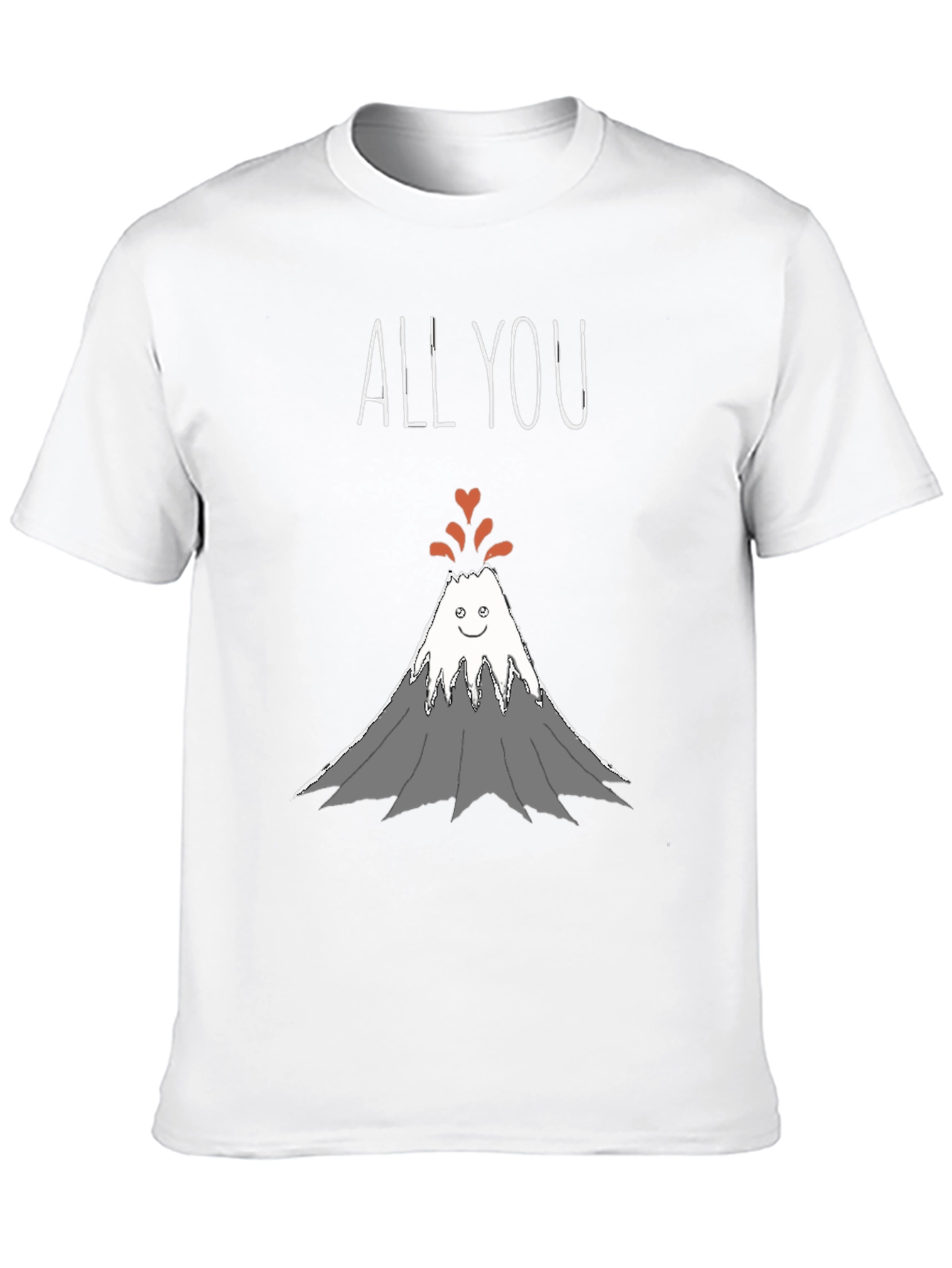 All You Need Is Love Volcano Graphic T-Shirt