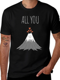 All You Need Is Love Volcano Graphic T-Shirt