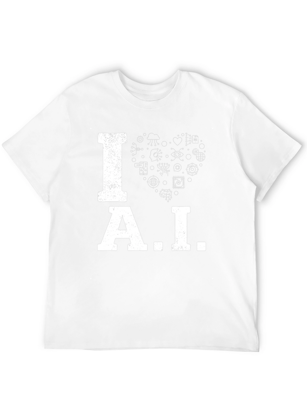 I Heart AI Graphic Tee - Black