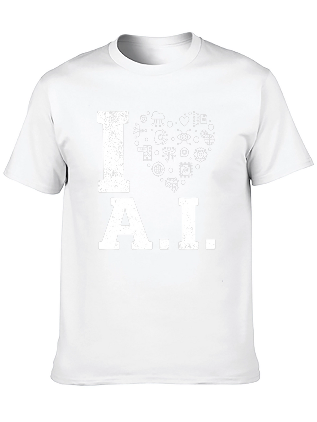 I Heart AI Graphic Tee - Black