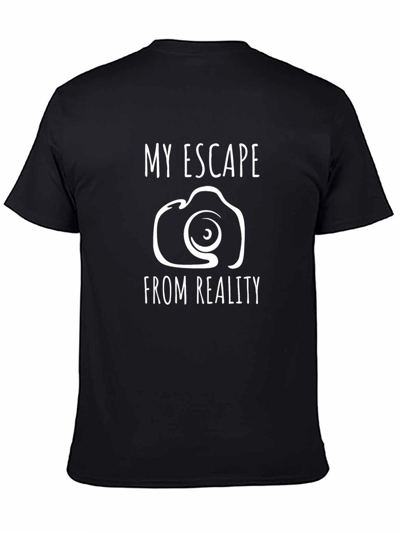My Escape From Reality Camera Graphic Tee - Black