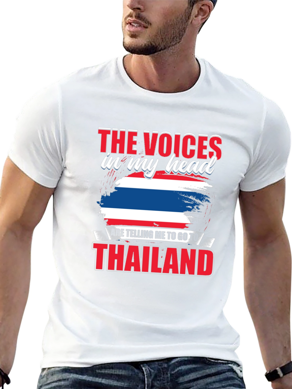 Thailand T-Shirt: Voices in My Head Travel Tee