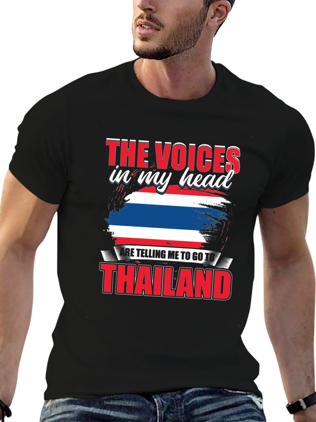 Thailand T-Shirt: Voices in My Head Travel Tee