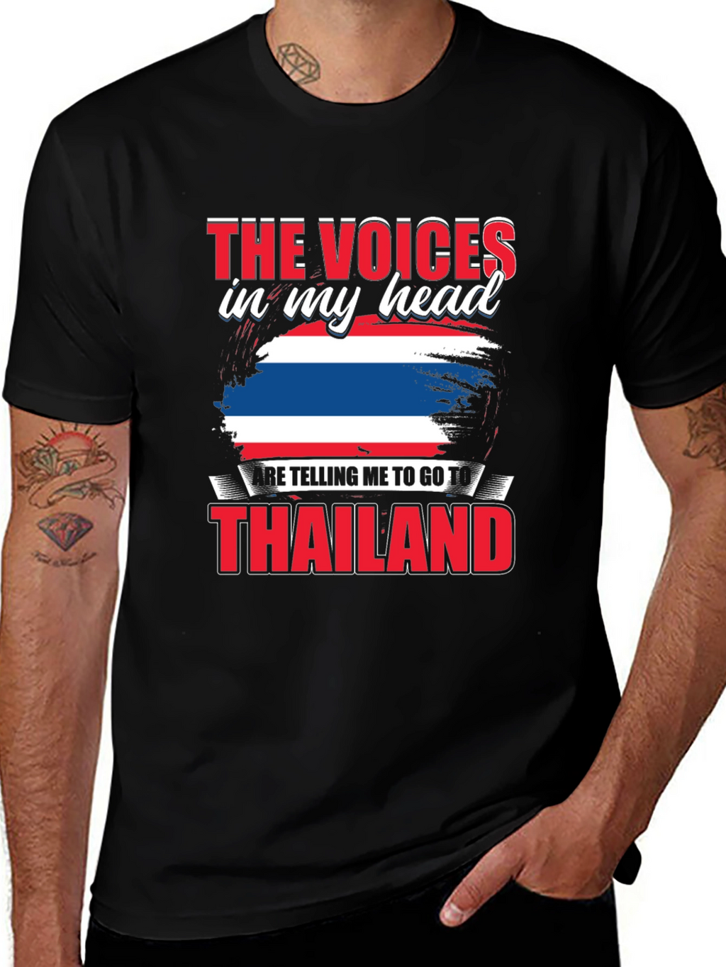 Thailand T-Shirt: Voices in My Head Travel Tee