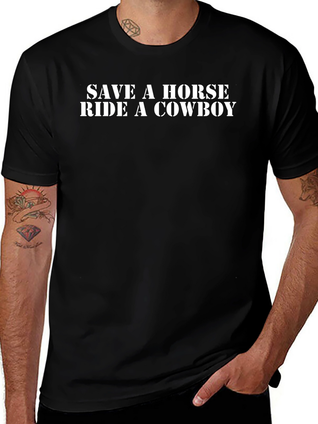 Save a Horse Ride a Cowboy Graphic Tee