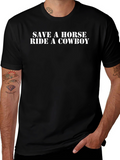 Save a Horse Ride a Cowboy Graphic Tee