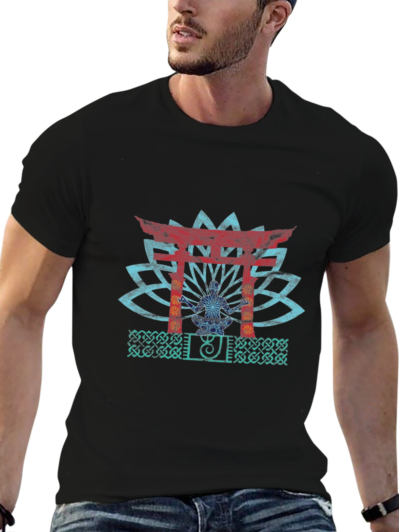 Zen Garden Graphic Tee - Meditative T-Shirt