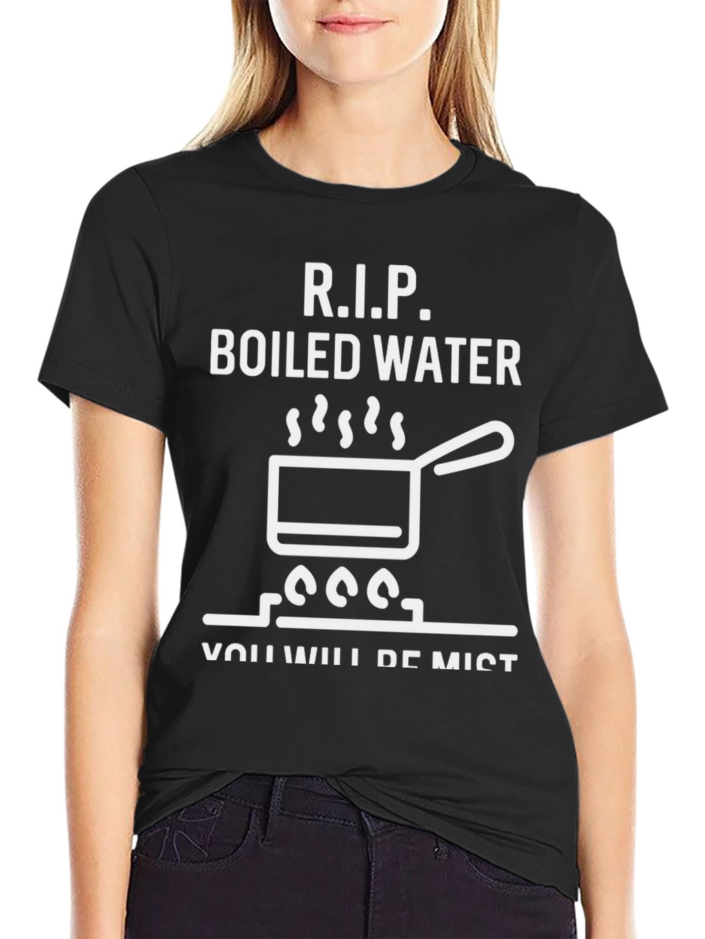 RIP Boiled Water Funny Graphic T-Shirt
