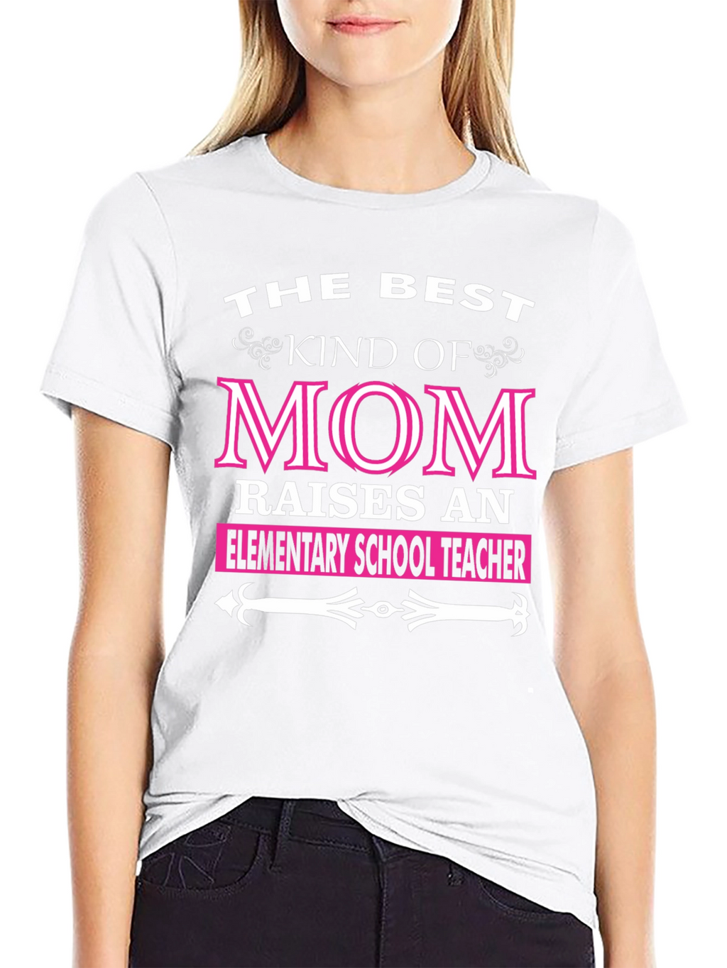 Best Kind of Mom Elementary School Teacher T-Shirt