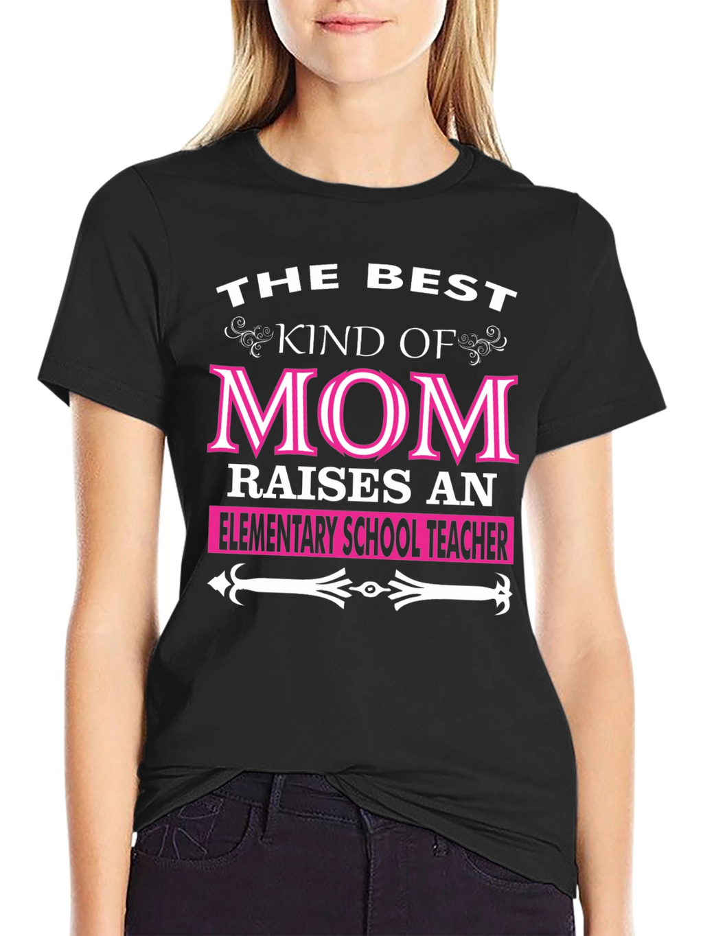 Best Kind of Mom Elementary School Teacher T-Shirt