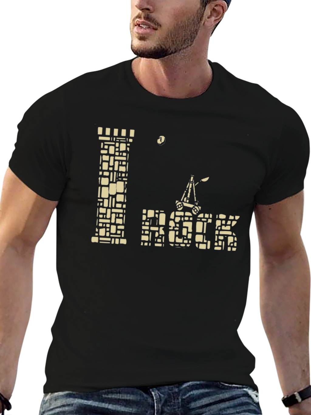 I Rock T-Shirt: Trebuchet Siege Engine Design
