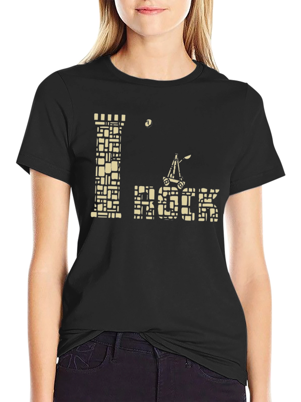 I Rock T-Shirt: Trebuchet Siege Engine Design
