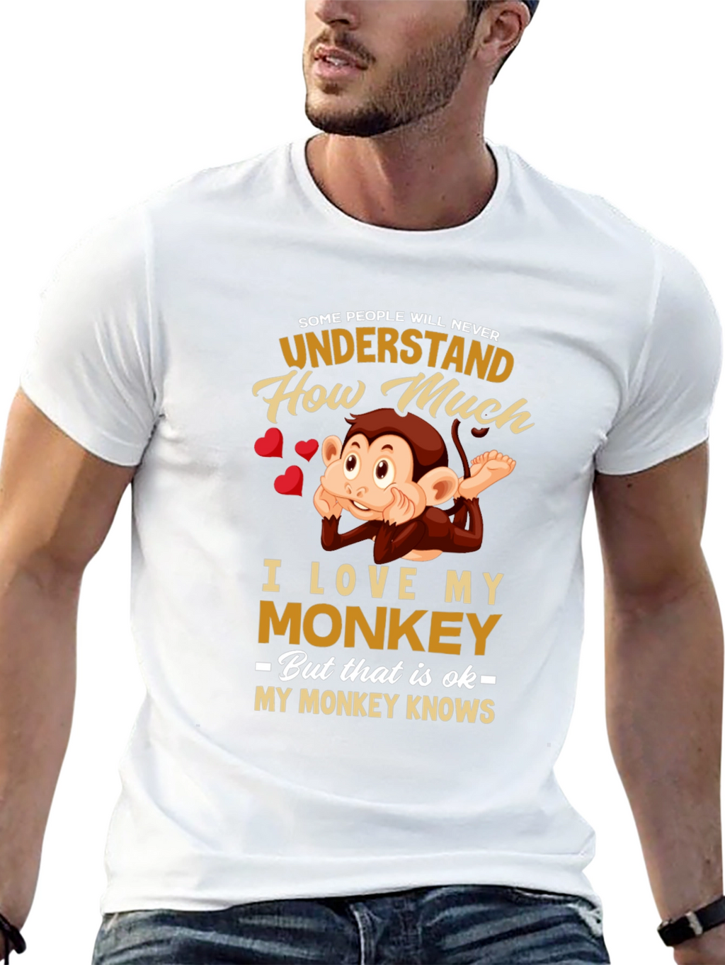 Funny Monkey Lover T-Shirt -  My Monkey Knows