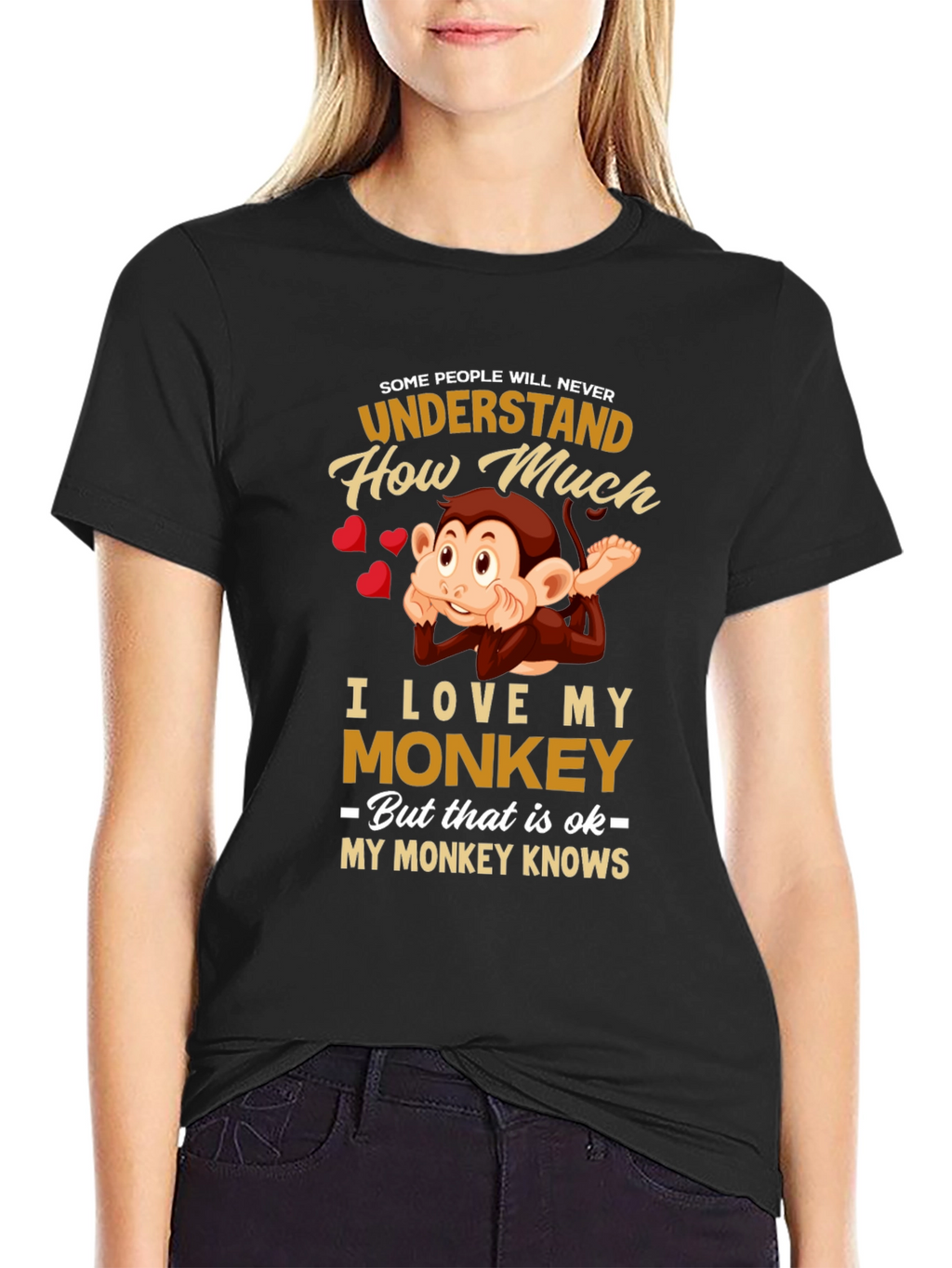 Funny Monkey Lover T-Shirt -  My Monkey Knows
