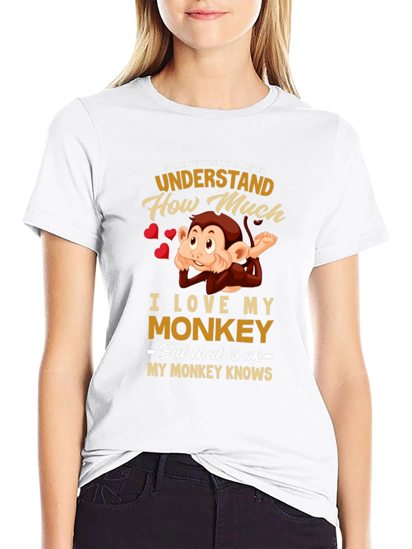 Funny Monkey Lover T-Shirt -  My Monkey Knows