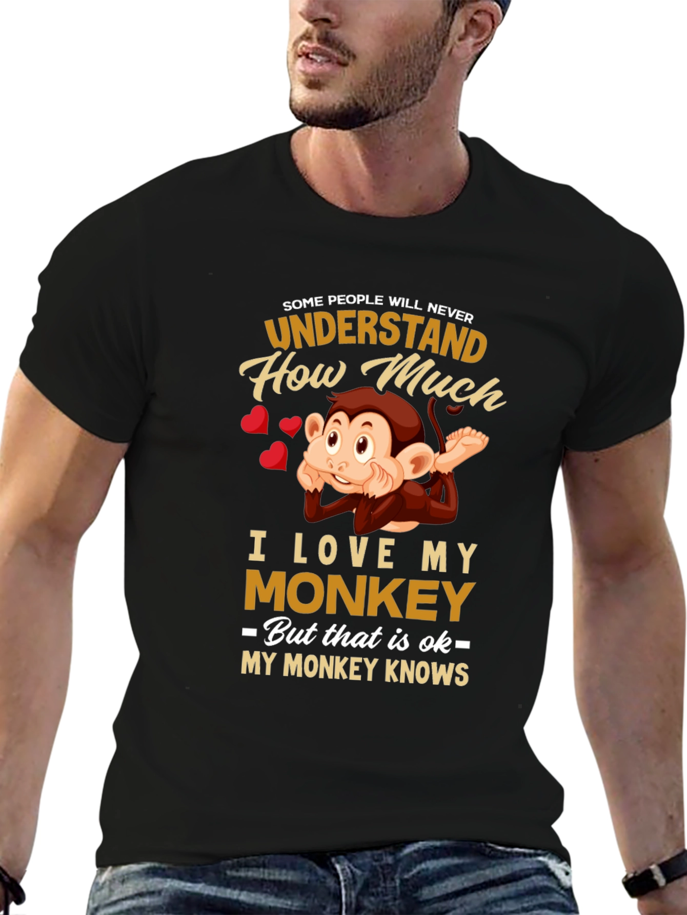 Funny Monkey Lover T-Shirt -  My Monkey Knows