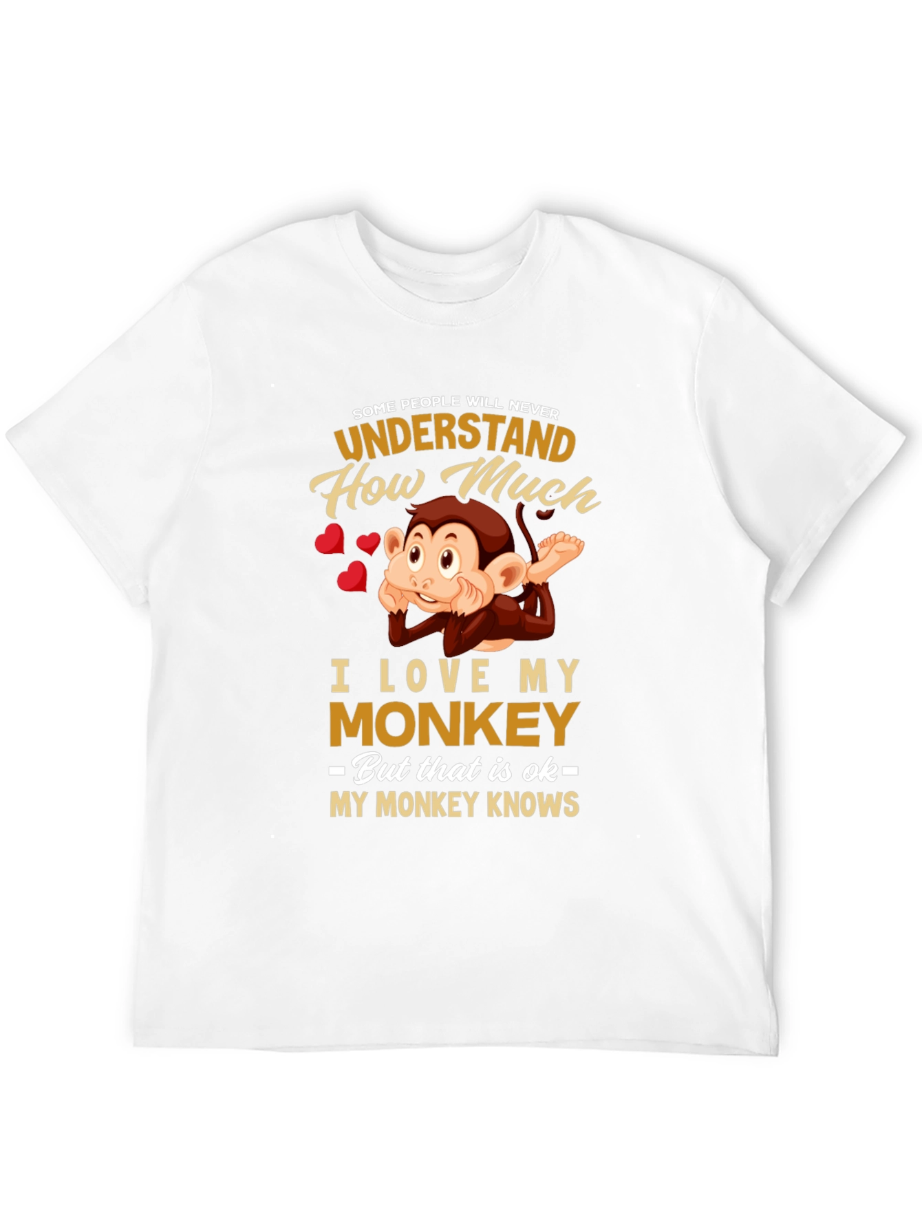 Funny Monkey Lover T-Shirt -  My Monkey Knows