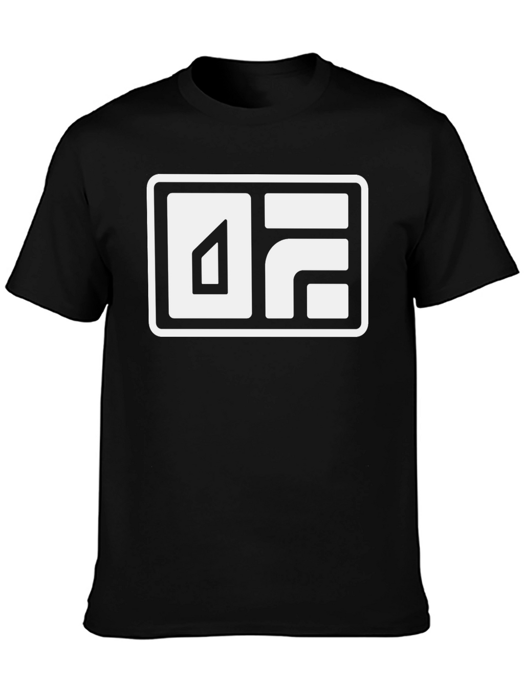 Modern Graphic Print Black T-Shirt