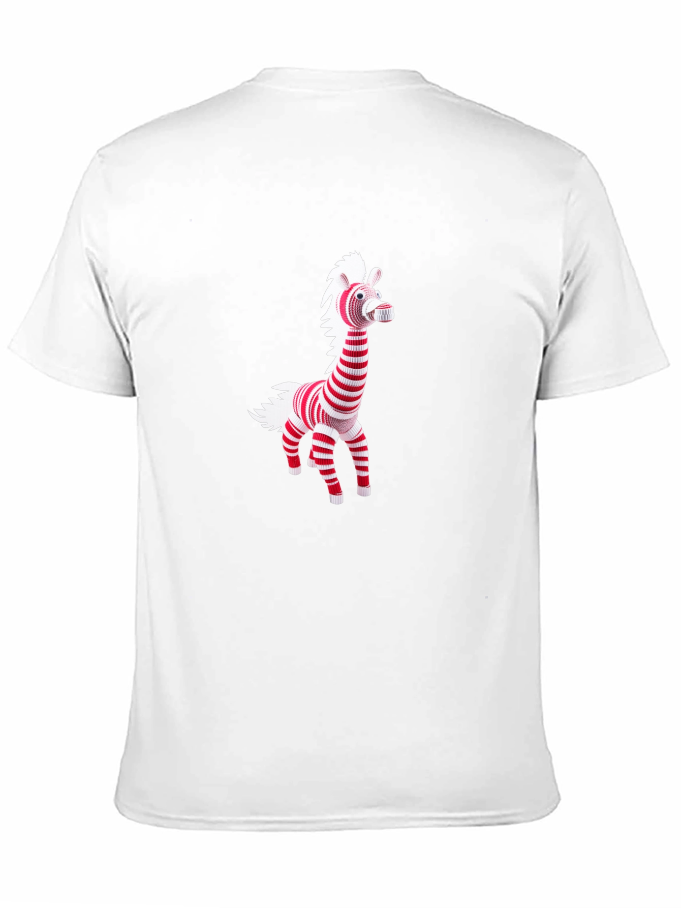 Striped Zebra Graphic Tee - Mens Black T-Shirt
