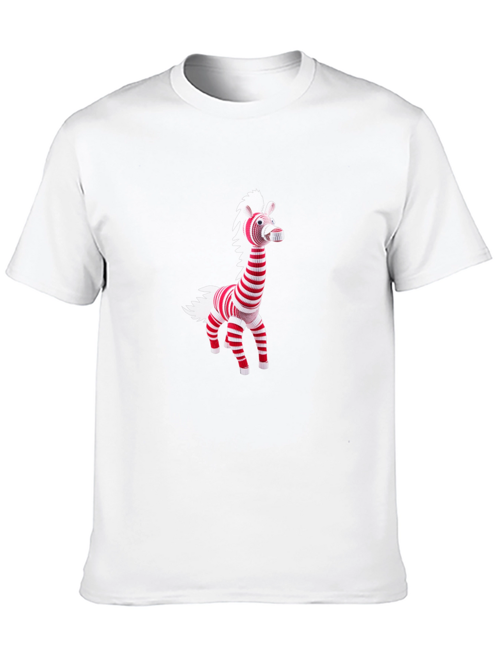 Striped Zebra Graphic Tee - Mens Black T-Shirt