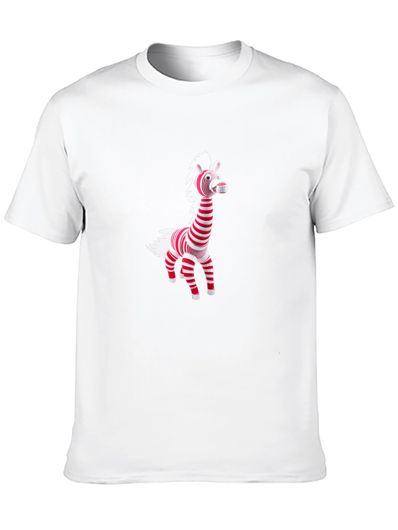 Striped Zebra Graphic Tee - Mens Black T-Shirt