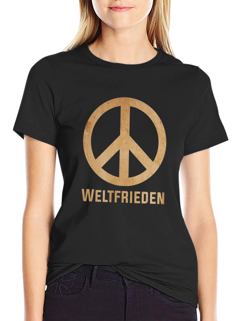 Weltfrieden Peace Sign T-Shirt