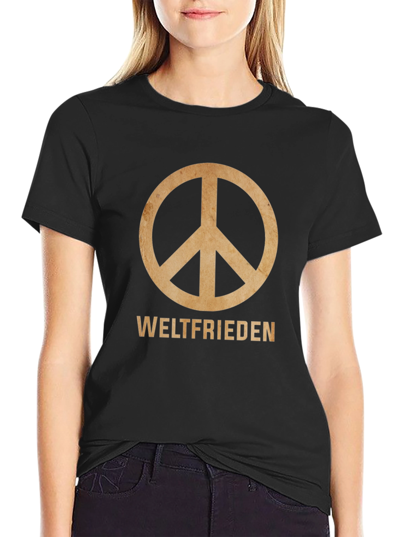 Weltfrieden Peace Sign T-Shirt