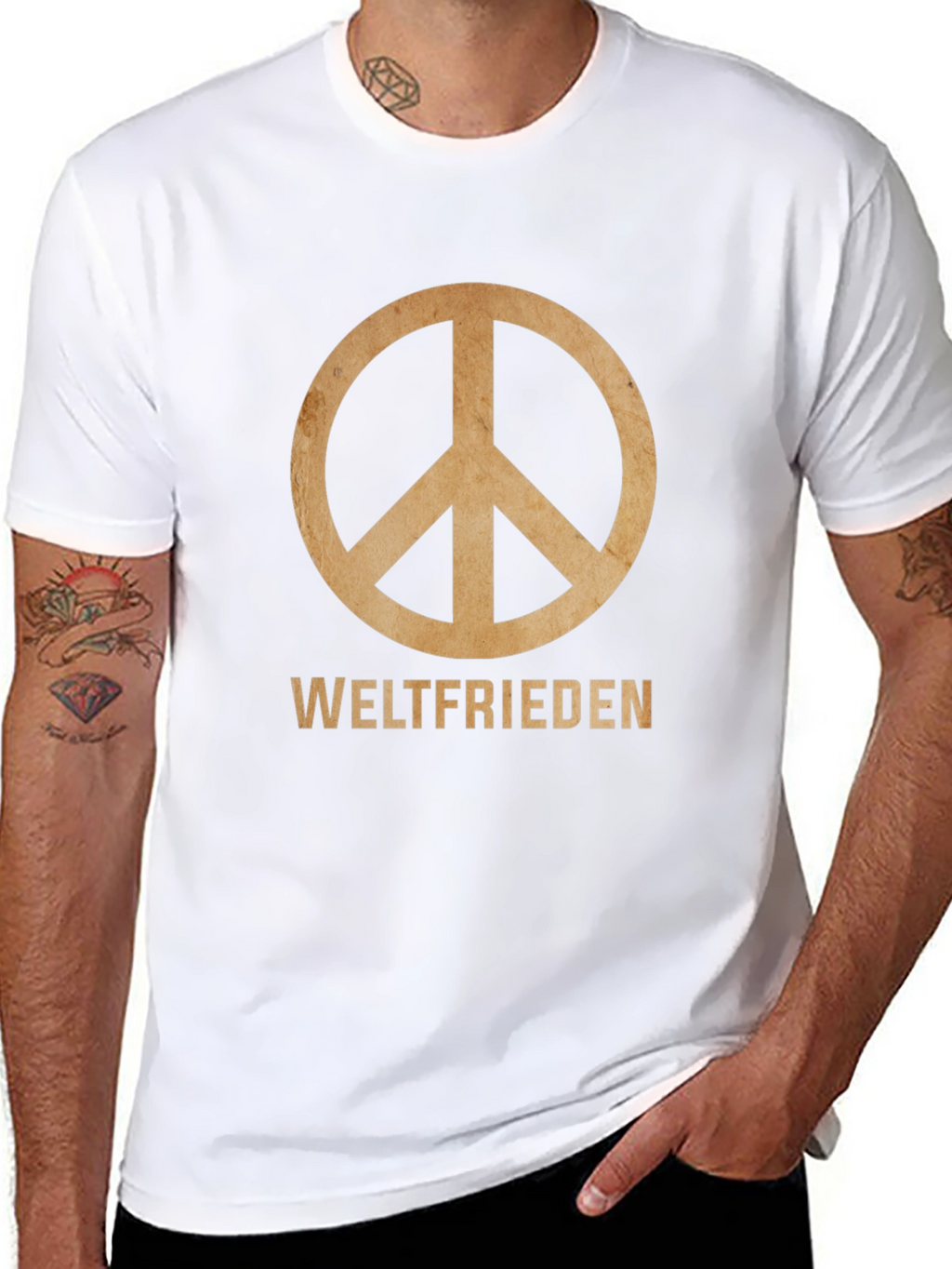 Weltfrieden Peace Sign T-Shirt