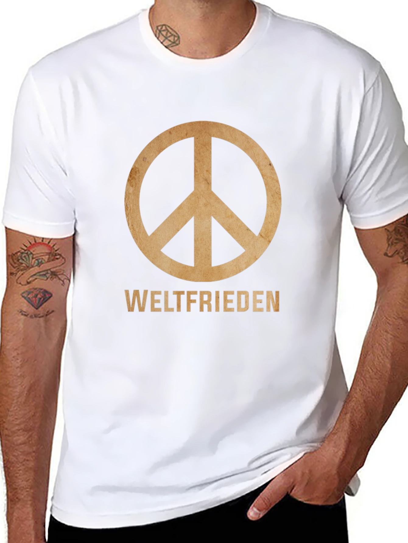 Weltfrieden Peace Sign T-Shirt
