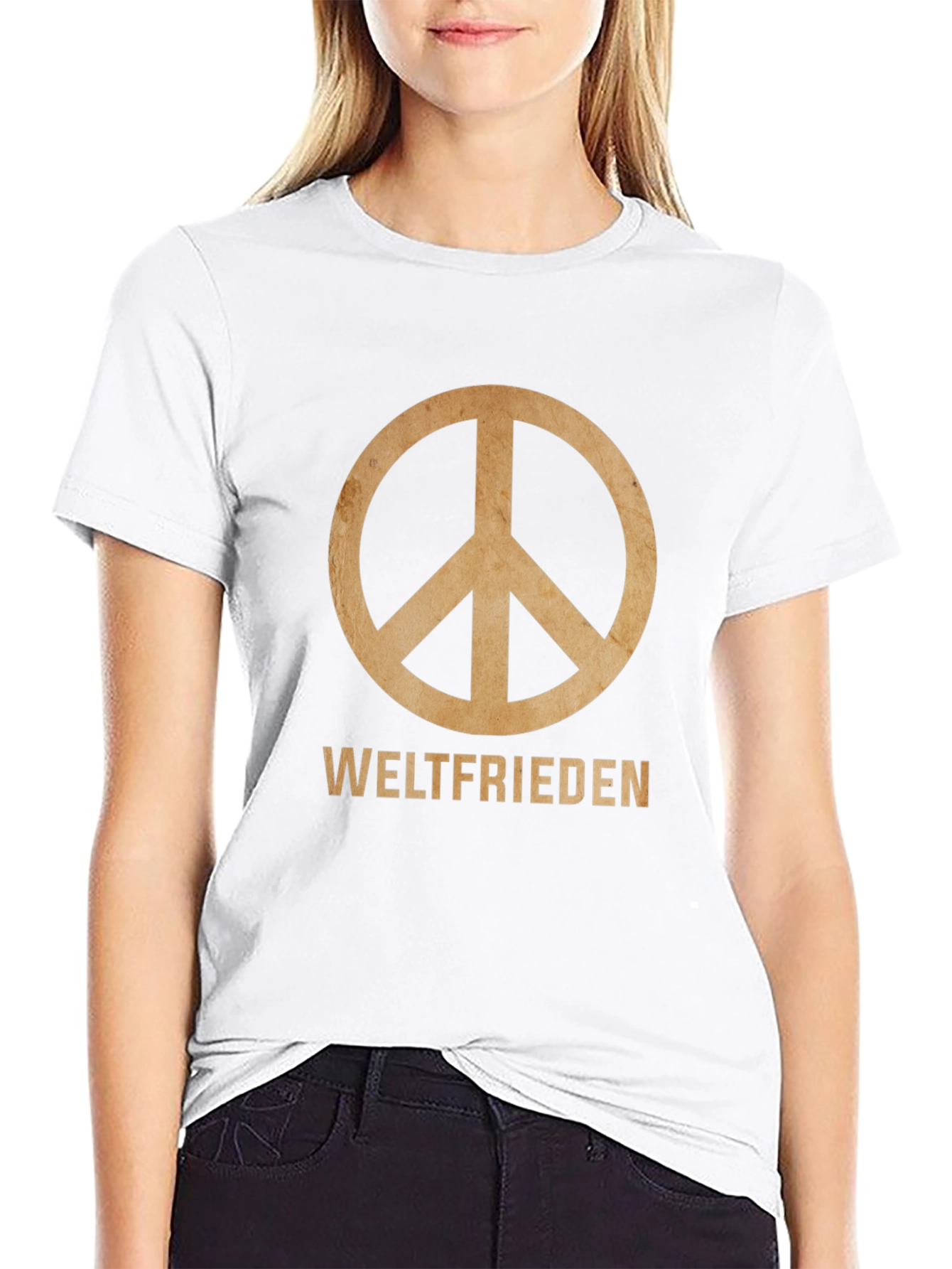 Weltfrieden Peace Sign T-Shirt