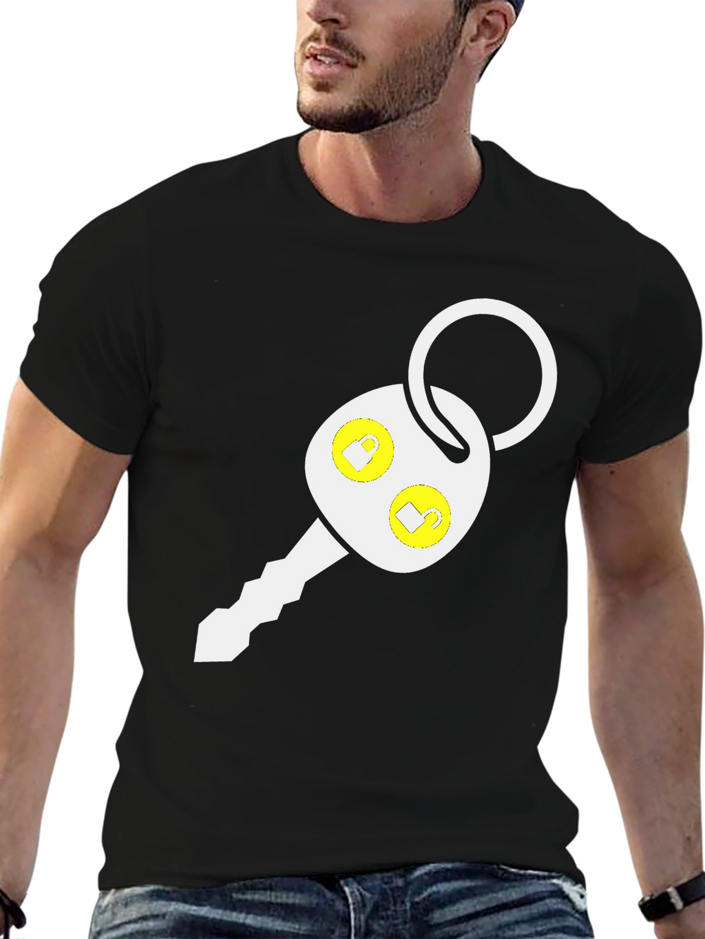 Remote Key Black T-Shirt