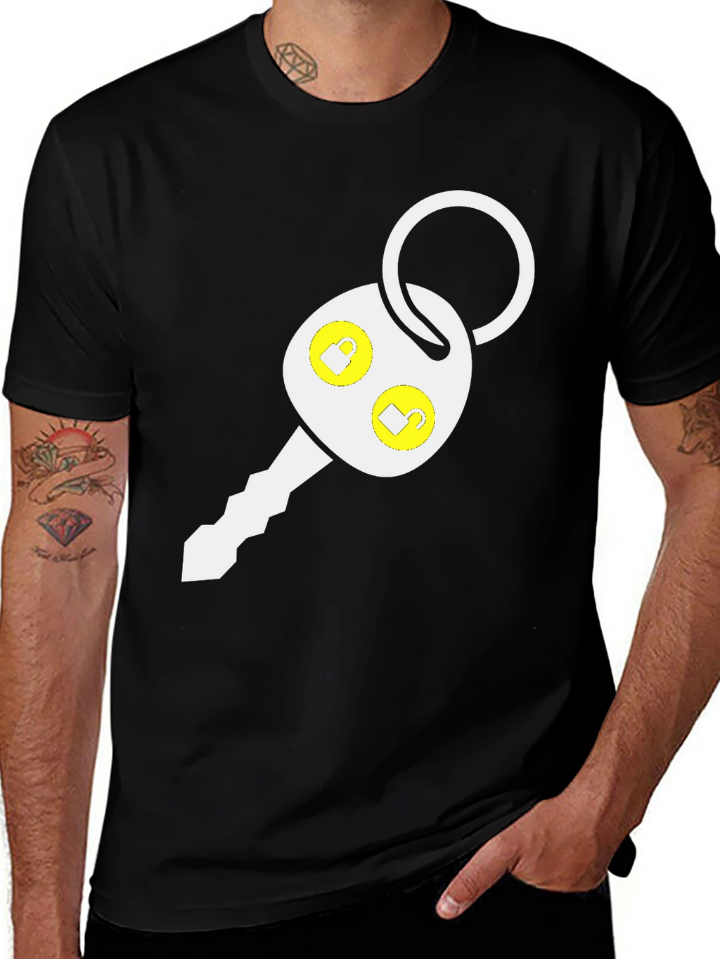Remote Key Black T-Shirt