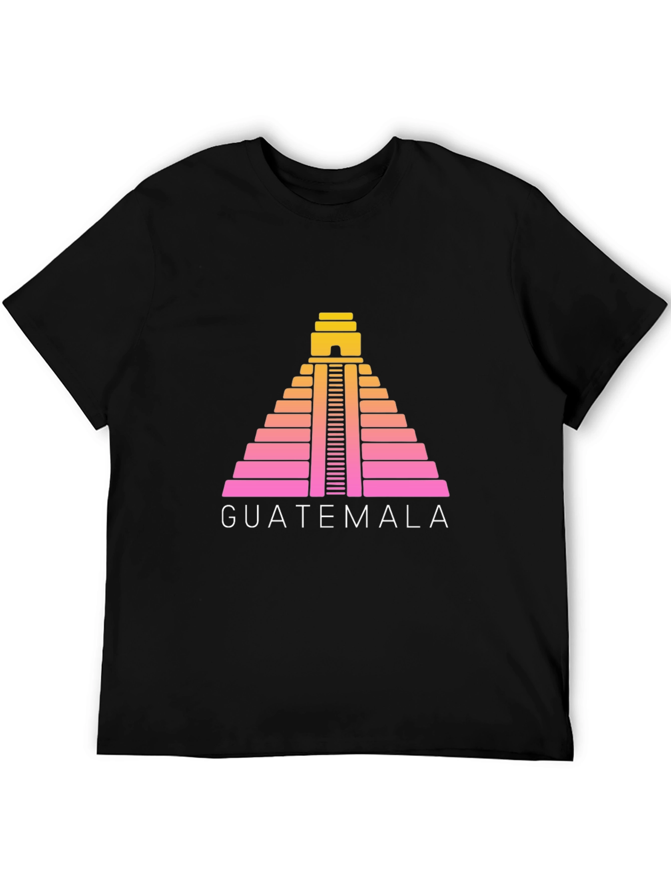 Guatemala Mayan Temple T-Shirt - Retro Design