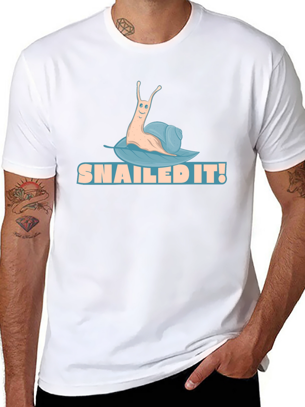 Snailed It! Funny Snail Graphic Tee