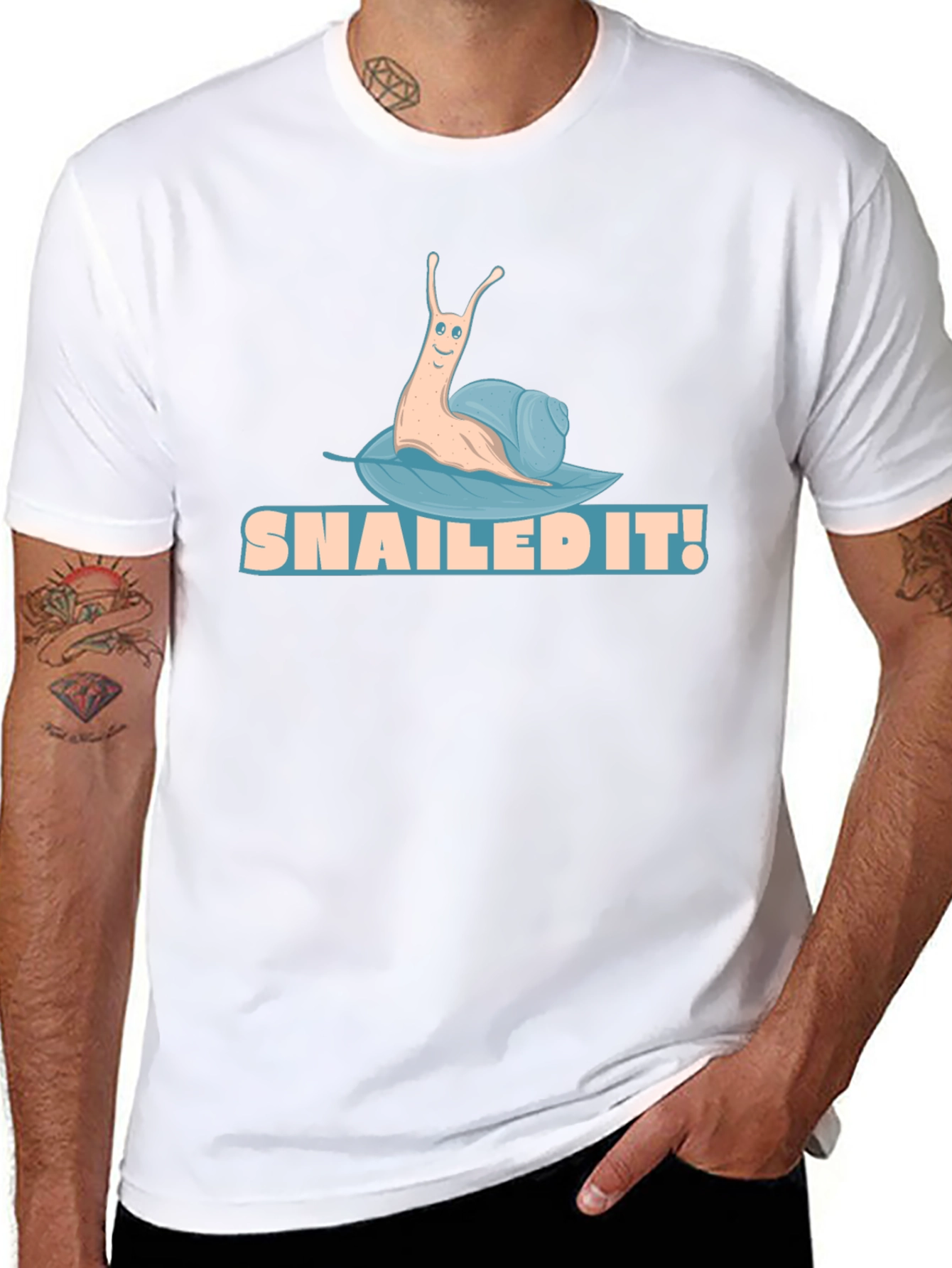 Snailed It! Funny Snail Graphic Tee