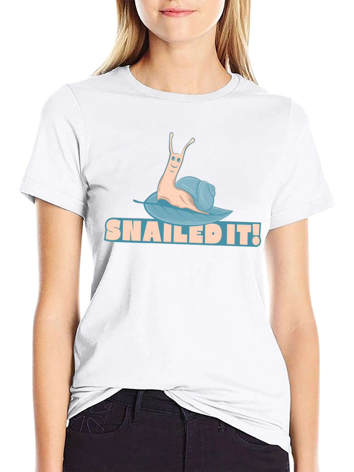 Snailed It! Funny Snail Graphic Tee