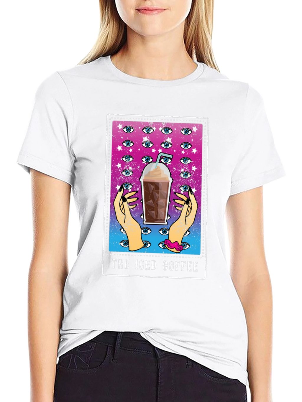 Iced Coffee Tarot Card Graphic Tee
