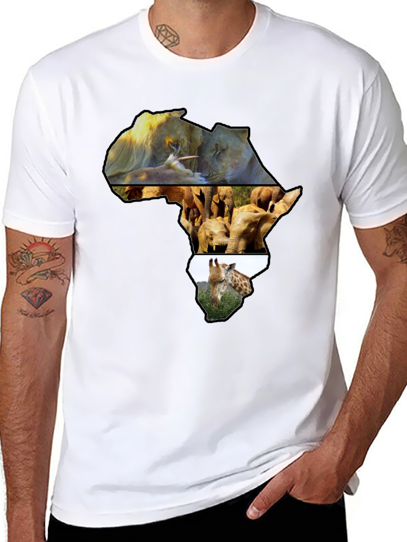 Africa Animals Graphic Tee - Unisex Crew Neck